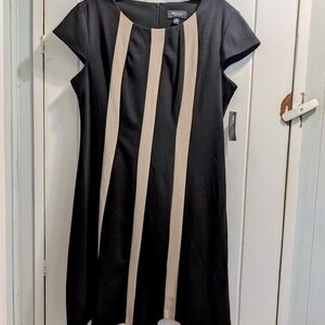 RN Studio Size 14 NWT Elegant Black and Cream Dress